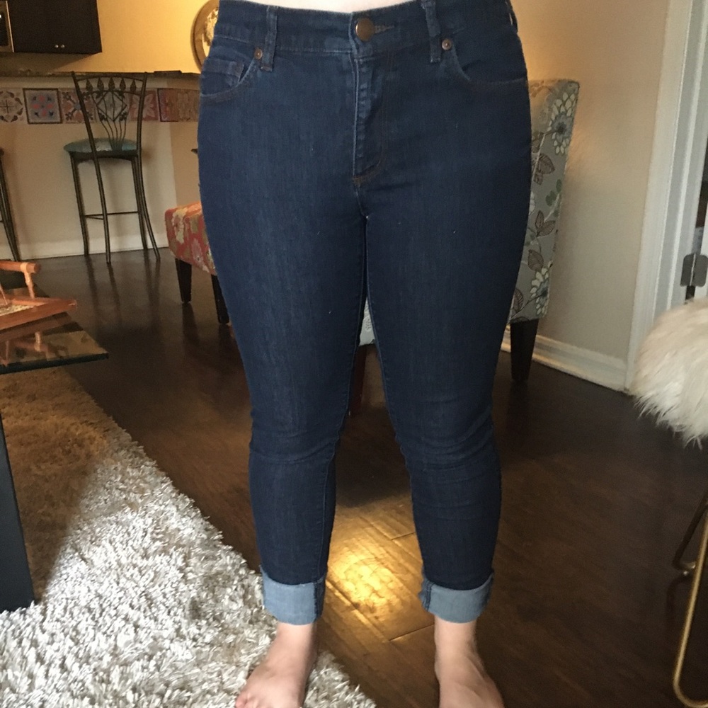 Ann Taylor Loft dark denim modern skinny sz 2